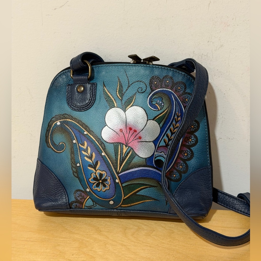 Anna by Anuschka Small Multi Compartment Zip-Arou… - image 12